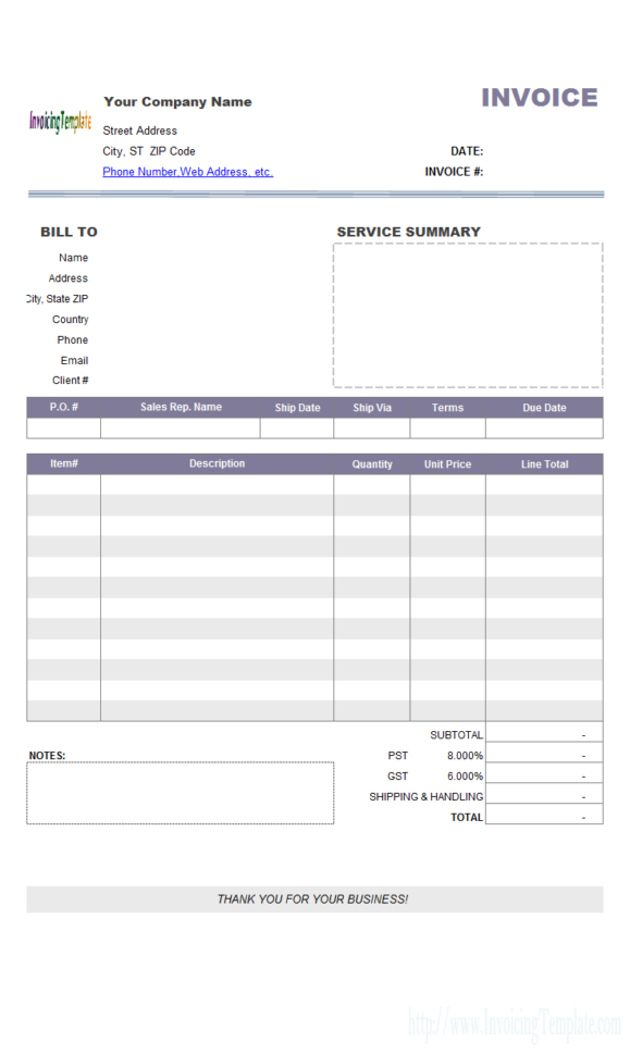 Billing Software Excel Free Download Throughout Business Invoice Program Sample