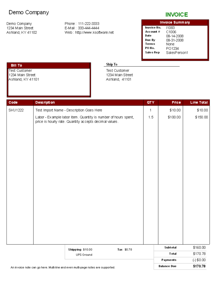 Billing Software & Invoicing Software For Your Business   Example In Business Invoice Program Sample