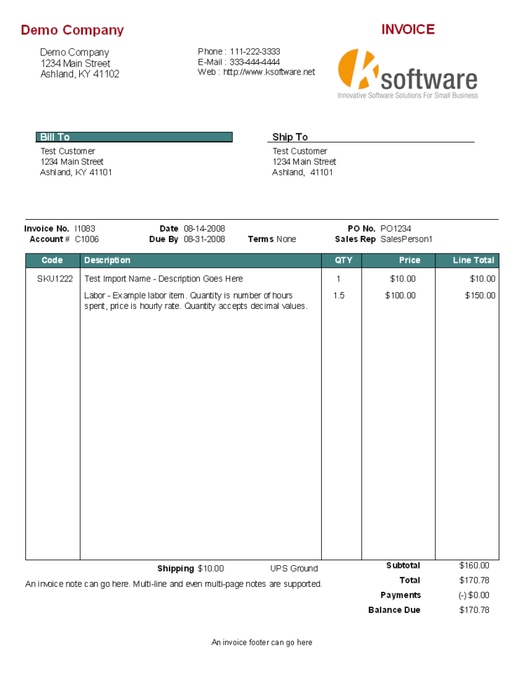 Billing Software & Invoicing Software For Your Business   Example With Business Invoice Program Sample