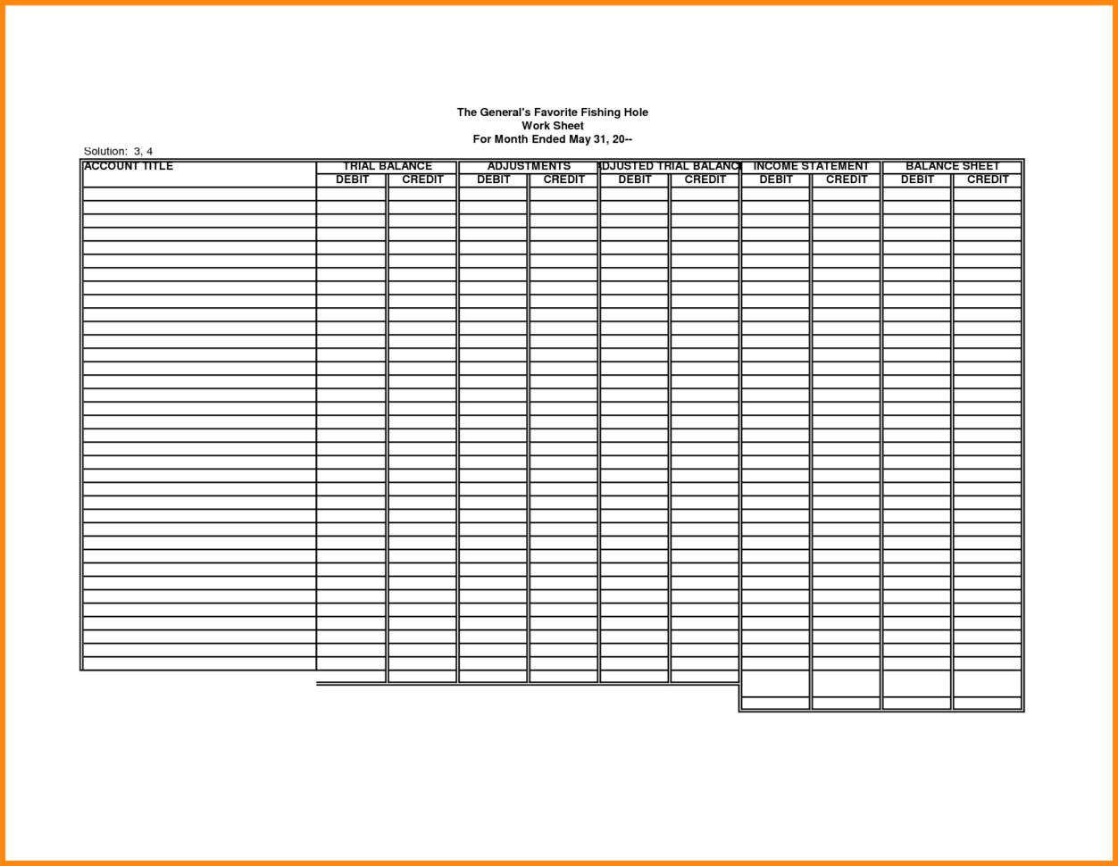 Blank Accounting Worksheet Template Filename | Down Town Ken More Inside Blank Accounting Spreadsheet