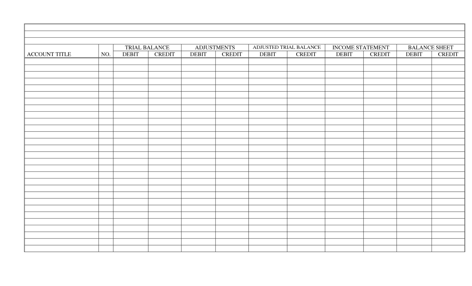 Blank Accounting Worksheet Template Filename | Down Town Ken More Within Accounting Worksheet