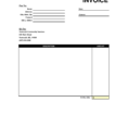Blank Invoice Template Word Within Excel Spreadsheet Invoice Template