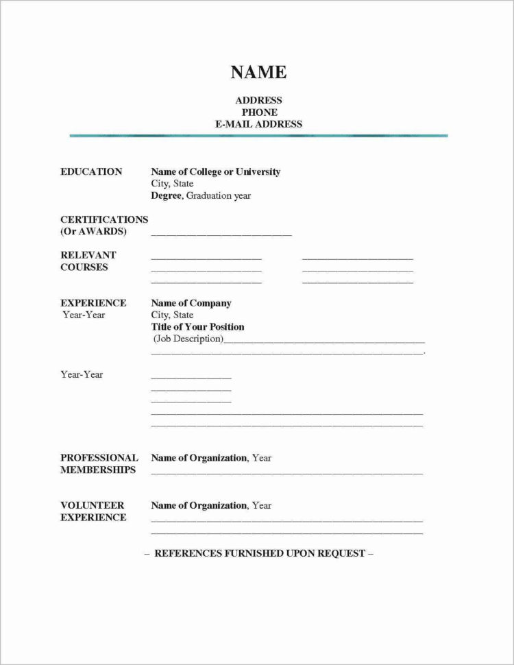 Blank Resume Forms To Fill Out Free Templates In The Printable 9 To Blank Worksheet Templates