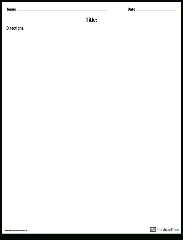 Blank Worksheet Templates | Create Your Own Worksheets inside Blank ...