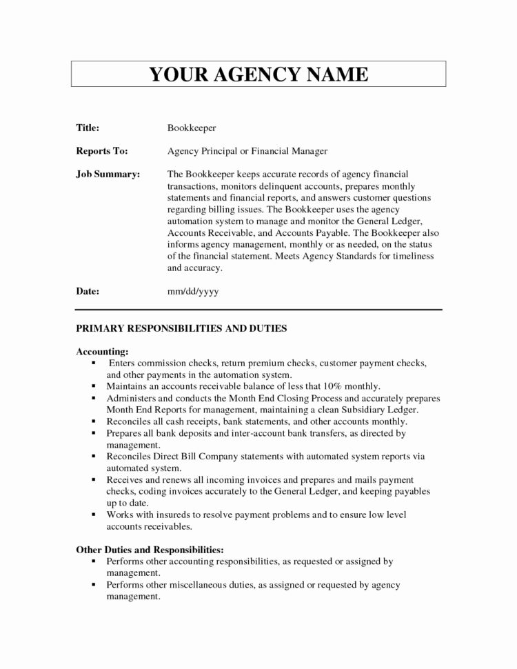 Bookkeeper Contract Engagement Letters Beautiful Bookkeeping Letter To Bookkeeping Agreement Template