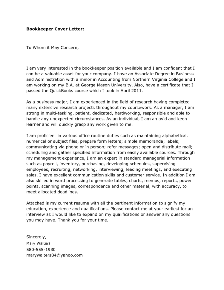Bookkeeper Cover Letter 28 Images Sle Cover Letter For As Well As To Bookkeeping Questionnaire Template