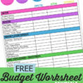 Budget Worksheet A Free Monthly Budgeting Planner Mom S Take Family Within Financial Budget Template Free