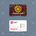Business Card Template With Confetti Pieces. Document Folder Inside Bookkeeping Business Cards Templates Free