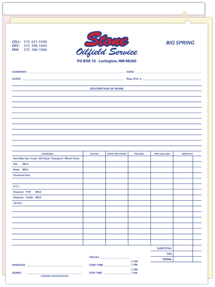 Business Forms :: Q's Printing And Design In Free Printable Business Forms