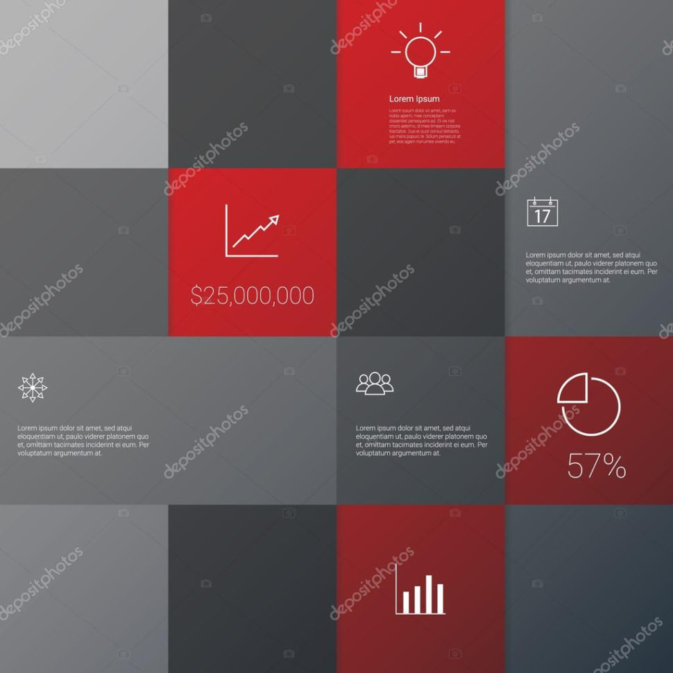 Business Infographics Template With Set Of Icons On Project Within Project Management Presentation Templates