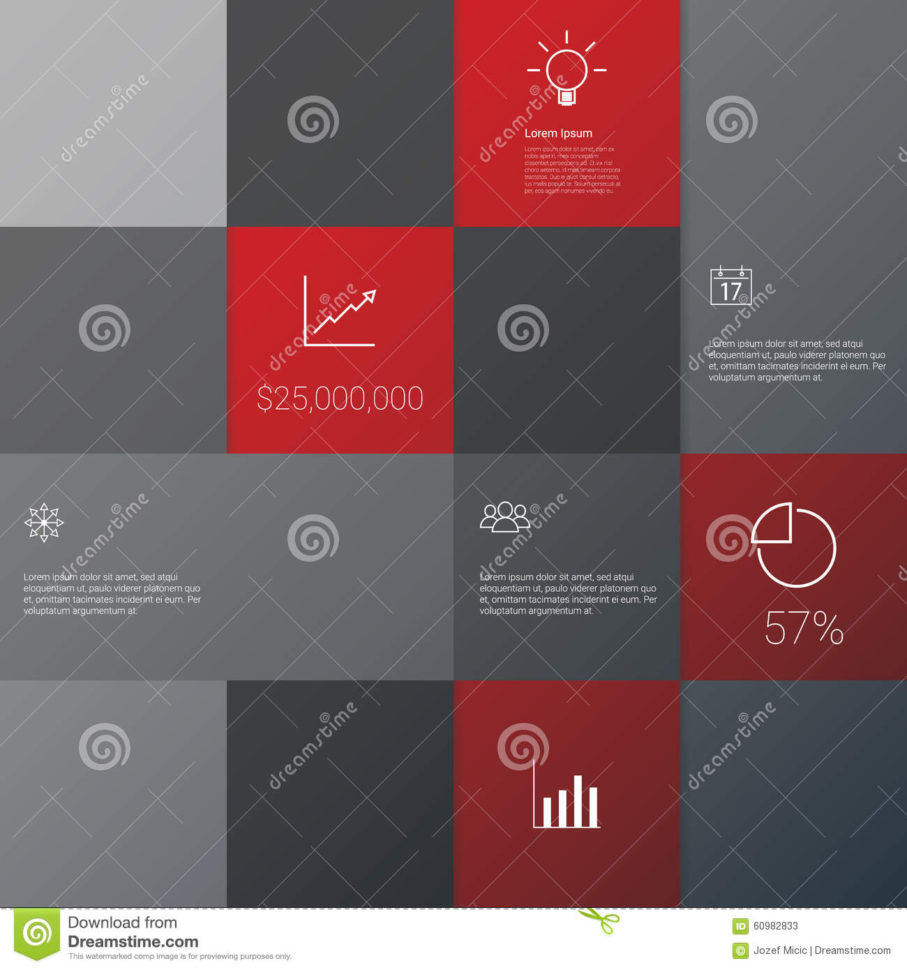 Business Infographics Template With Set Of Icons Stock Vector With Project Management Presentation Templates