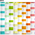 Calendar 2013 Uk   12 Printable Pdf Templates (Free) To Monthly Staff Schedule Template Excel