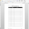 Cash Deposit Log Template For Bookkeeping Records Template