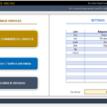 Commercial Invoice Template   Excel Invoice Generator & Tracker Tool With Database Excel Template Free