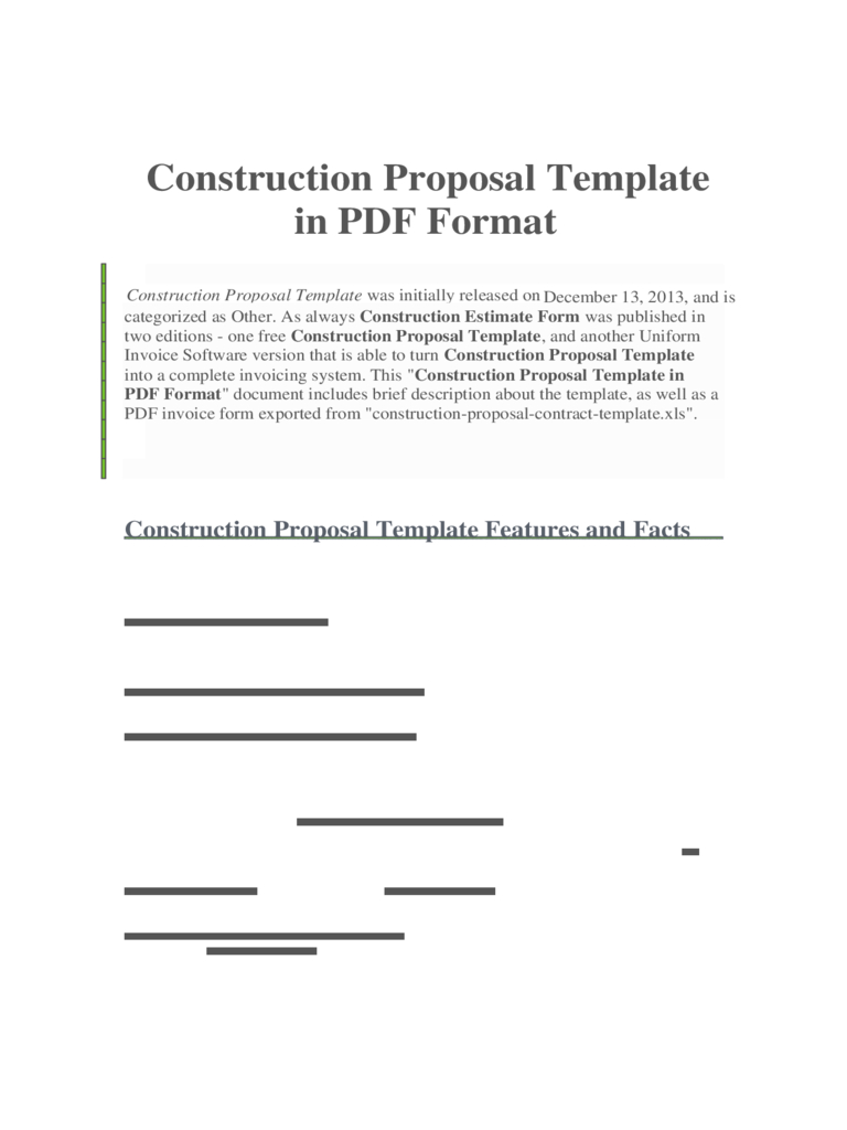Construction Forms - 41 Free Templates In Pdf, Word, Excel Download within Construction Bid Form Excel
