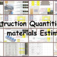 Construction Quantities Of Materials Estimate Intended For Construction Estimate Formula