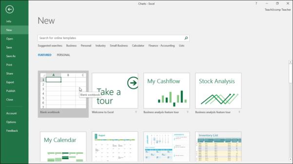 Create A New Workbook In Excel- Instructions And Video Lesson and How ...