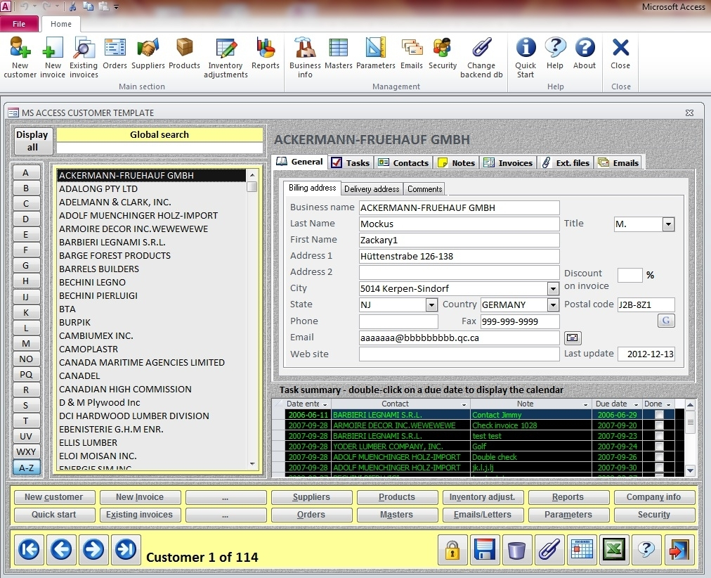 Customer Database In Excel Template Download 6+ Excel Client Database