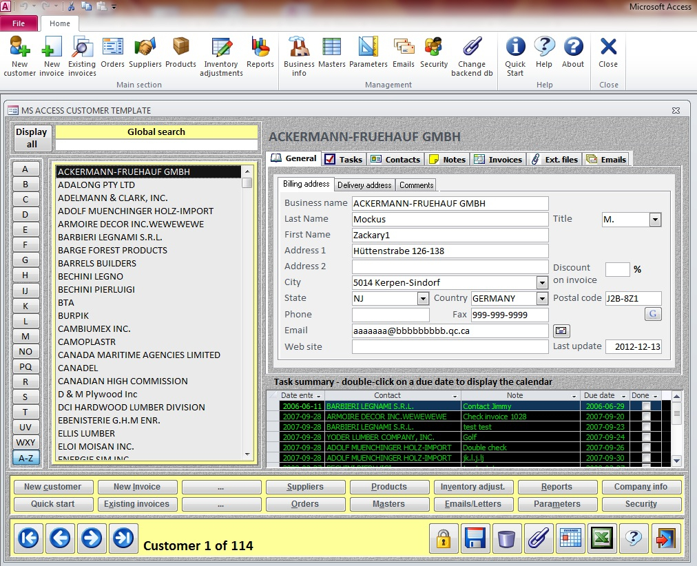 Crm - Basic|Ms Access Templates Intended For Crm Template Free Download