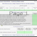 Enchanting Project Cost Estimate Template Spreadsheet Image With Estimate Spreadsheet Template