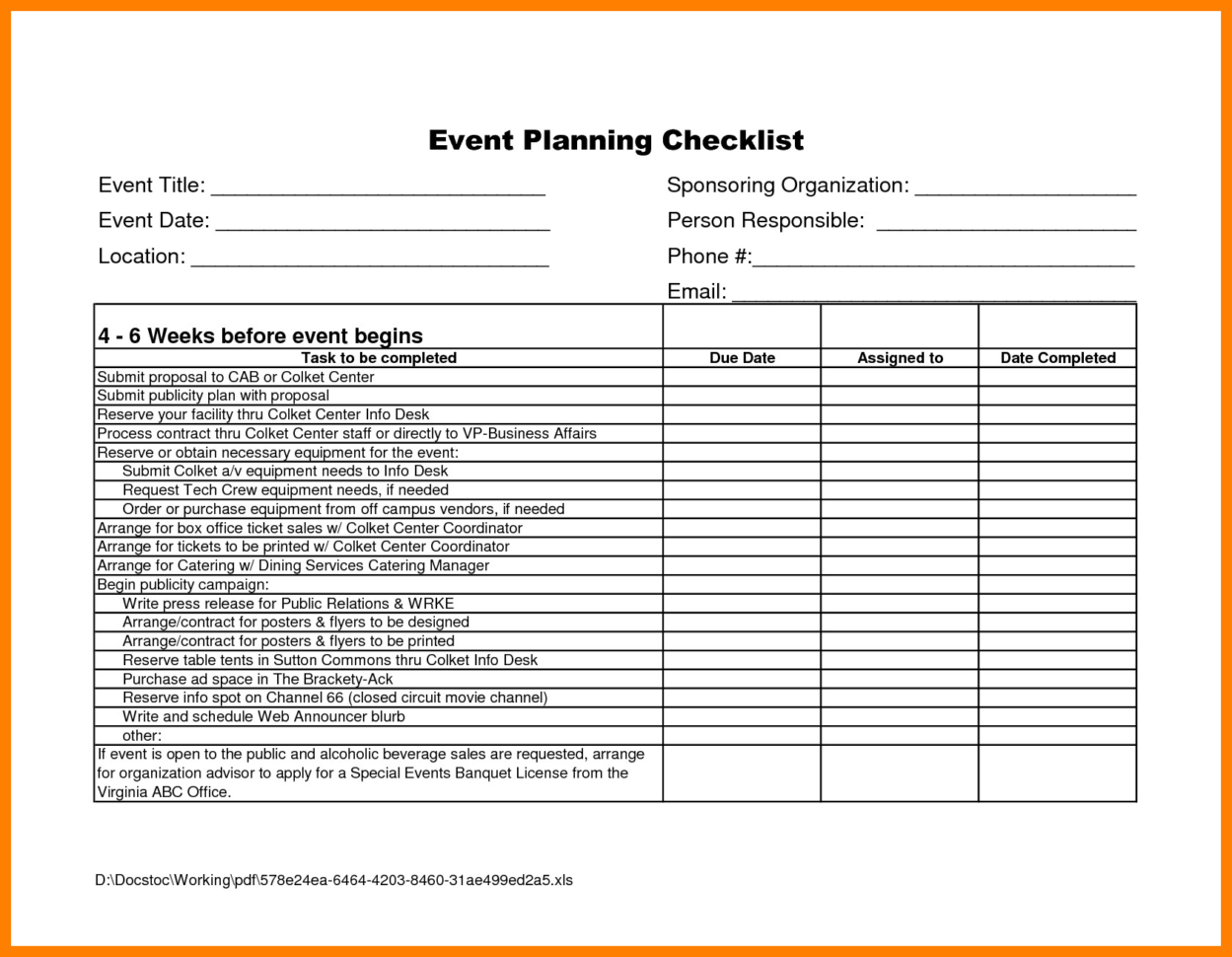 Event Planning Spreadsheet Inspirational Atemberaubend Event In Event Planning Spreadsheet Template