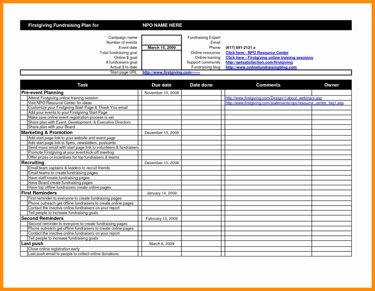 Event Planning Template Excel Inspirational Tolle Intended For Event Planning Spreadsheet Template