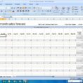 Example Of Sales Forecast Spreadsheet Template Monthly | Pianotreasure Inside Sales Forecast Template Xls