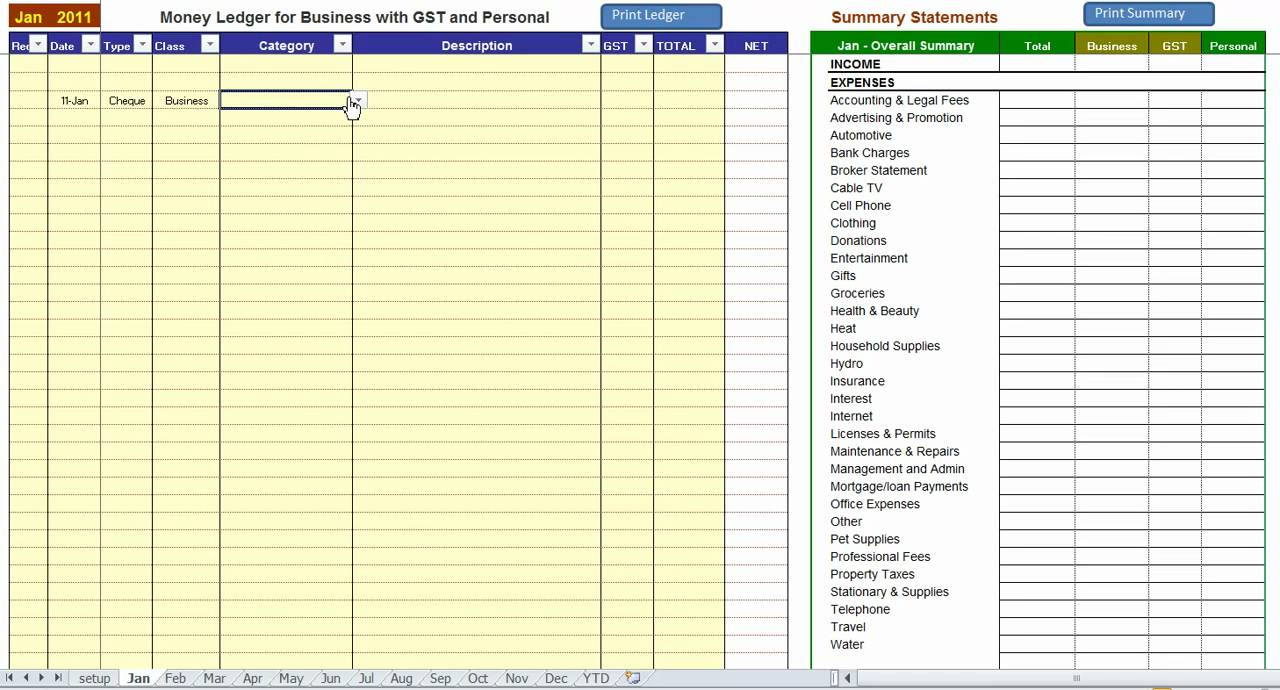 Excel Accounting Spreadsheet Free Download - Resourcesaver within Excel Bookkeeping Spreadsheet