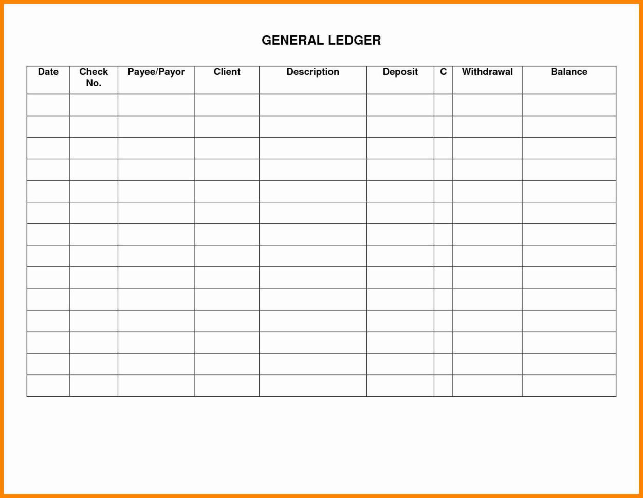 Excel Ledger Template Luxury General Ledger Template Excel Or With Excel Accounting Templates General Ledger