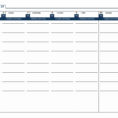 Excel Spreadsheet Calendar Template Weekly Calendar Spreadsheet Intended For Calendar Spreadsheet