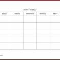 Excel Work Schedule Template Monthly Inside Monthly Work Schedule Template Free