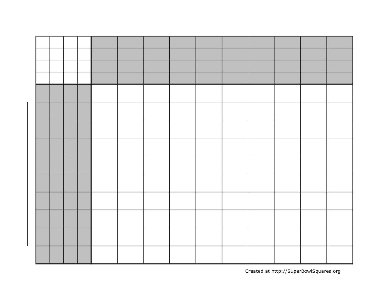 Excel Football Squares Template