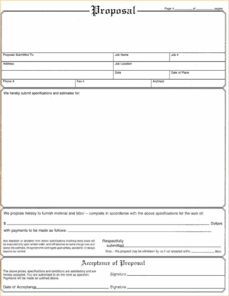 Forms Free Construction Bid Free Job Estimate Template Inside To Construction Estimate Template Free Download