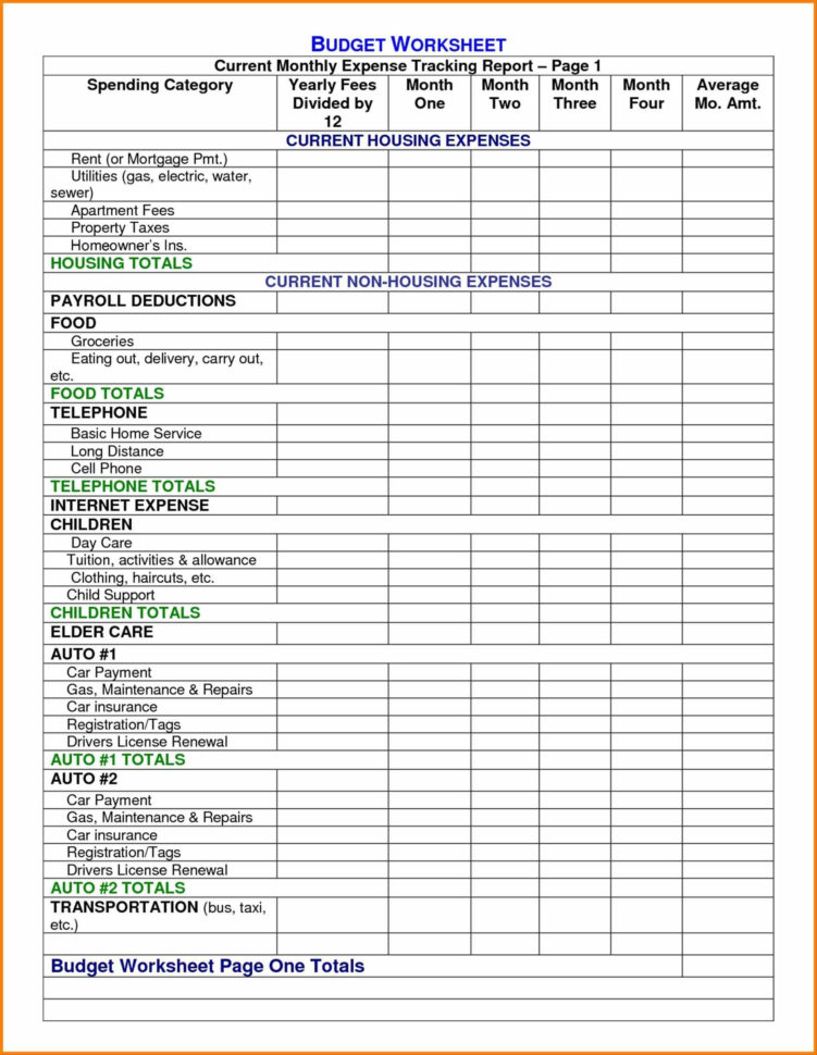 Free Printable Accounting Spreadsheet Templates For Small Business