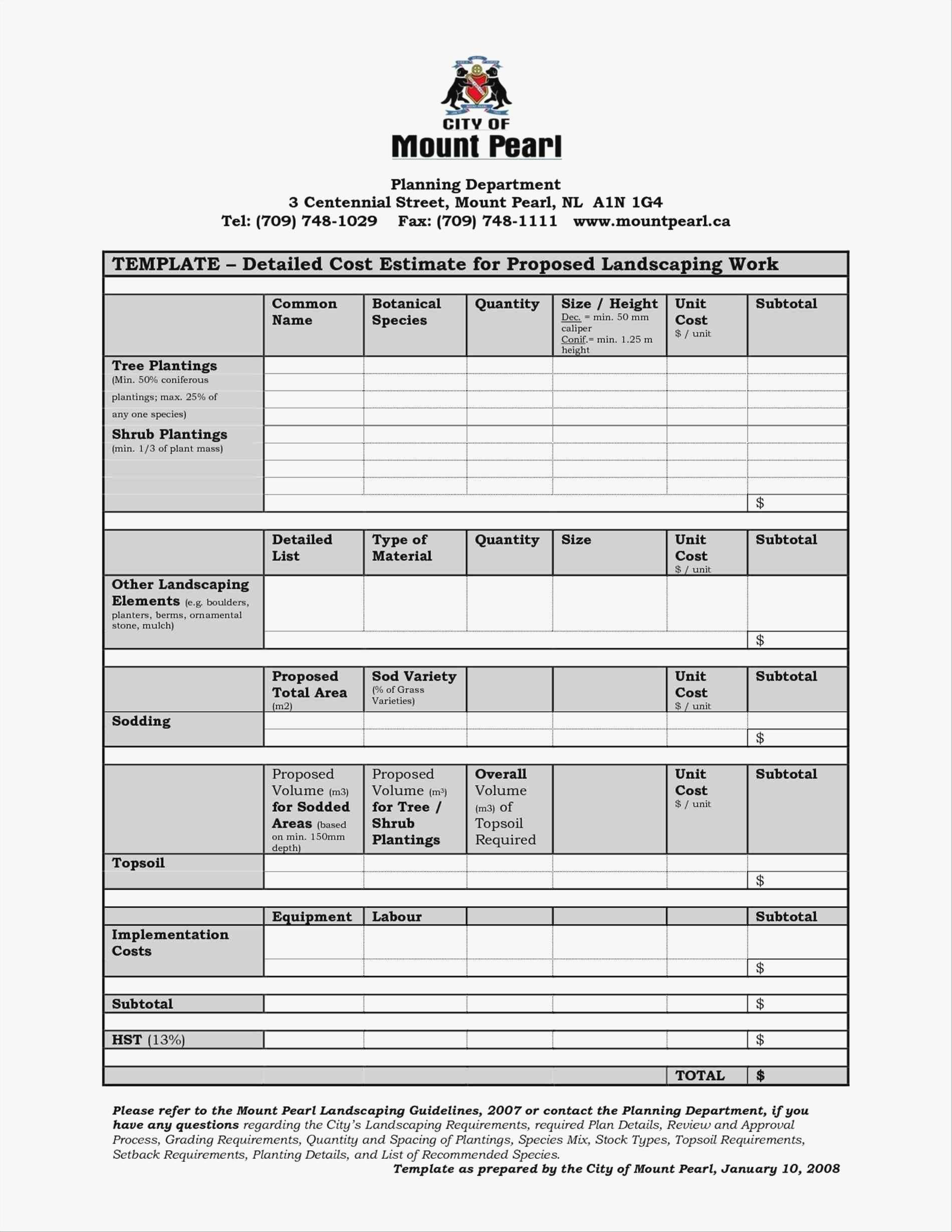 free excavation estimating software