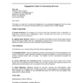 Free Download Sample 17 Bookkeeping Engagement Letter Template In Bookkeeping Contract Template Canada