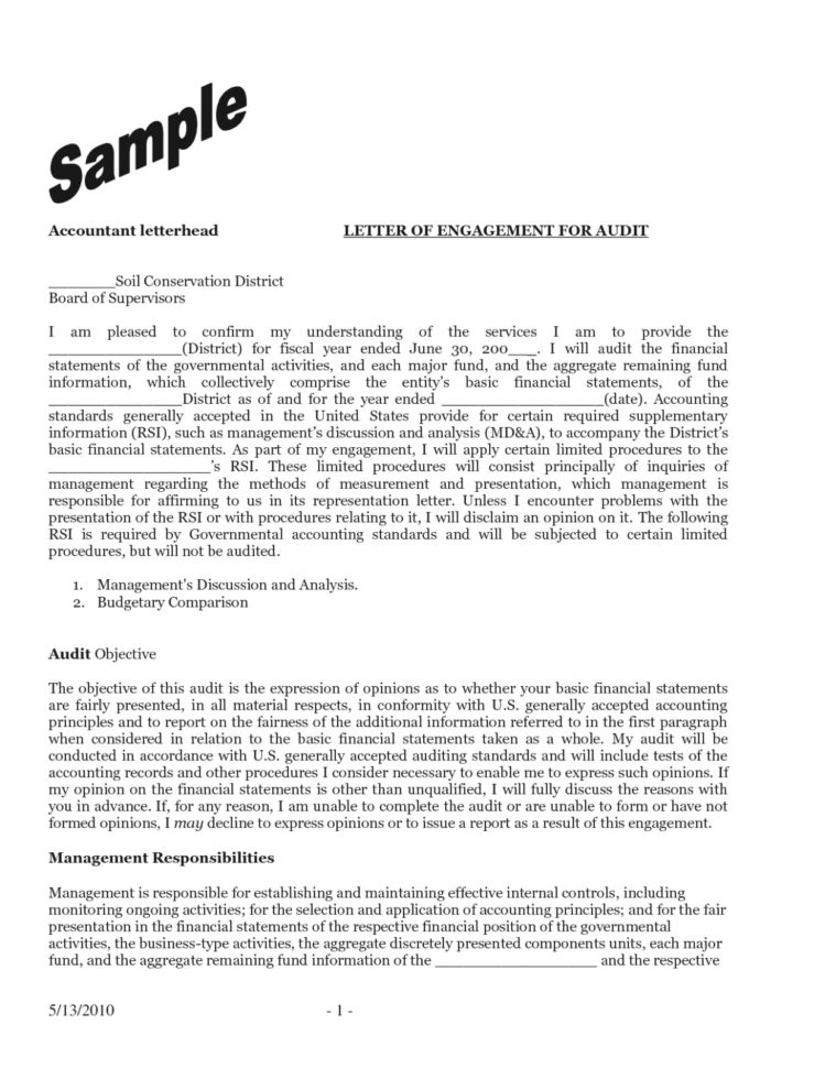 Free Download Sample 17 Bookkeeping Engagement Letter Template Intended For Bookkeeping Engagement Letter Example