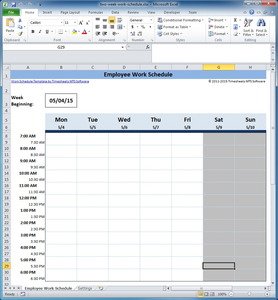Free Employee And Shift Schedule Templates To Monthly Employee Shift Schedule Template
