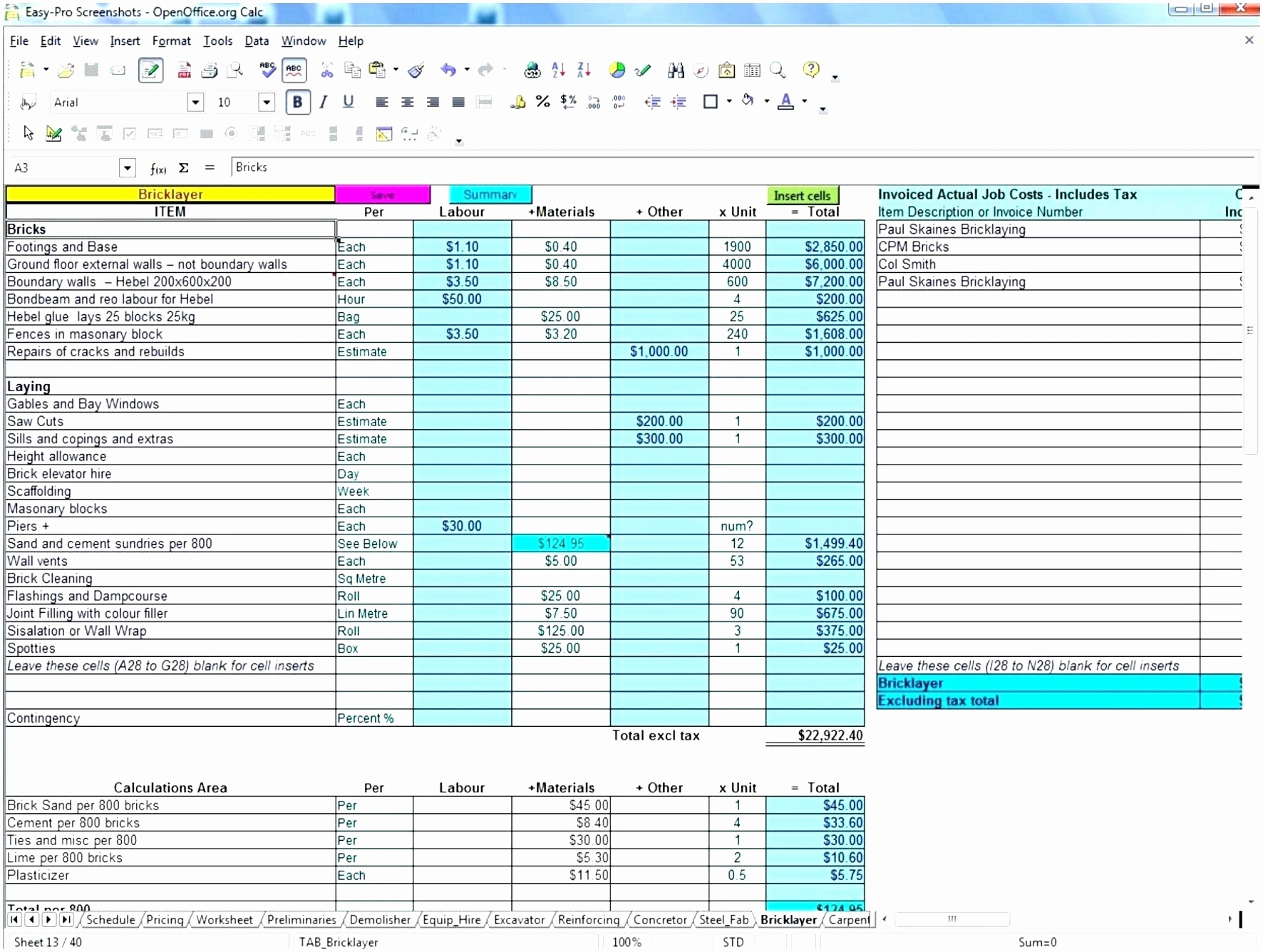 Free Excel Construction Templates Luxury Free Construction Estimate And Construction Estimate Form Excel
