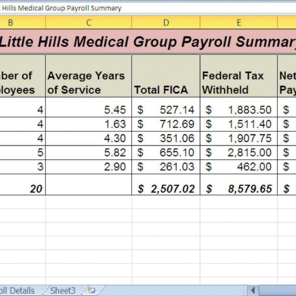 Free Excel Payroll Spreadsheet Template Archives   Southbay Robot For Free Payroll Sheet Template