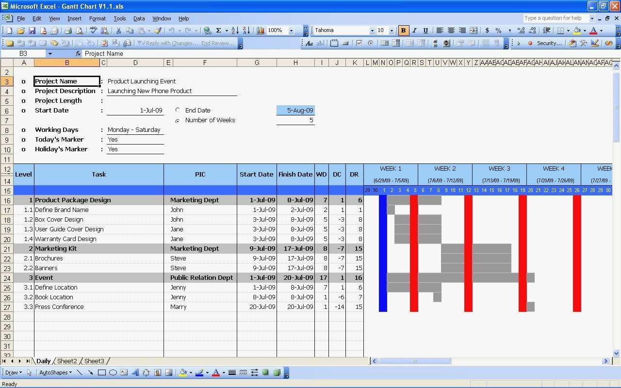 Free Gantt Chart Excel Template Download Now Teamgantt 2010 inside Gantt Chart Template Excel 2010 Free