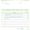 Free Invoice Template Microsoft Works And Taxi Bookkeeping Template