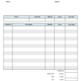Free Invoice Template Microsoft Works To Taxi Bookkeeping Template