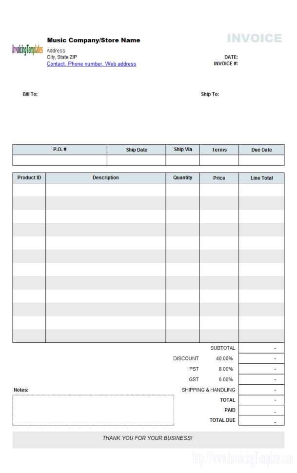 Free Invoice Template Microsoft Works To Taxi Bookkeeping Template