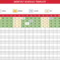 Free Monthly Work Schedule Template   Theminecraftserver   Best Throughout Monthly Staff Schedule Template