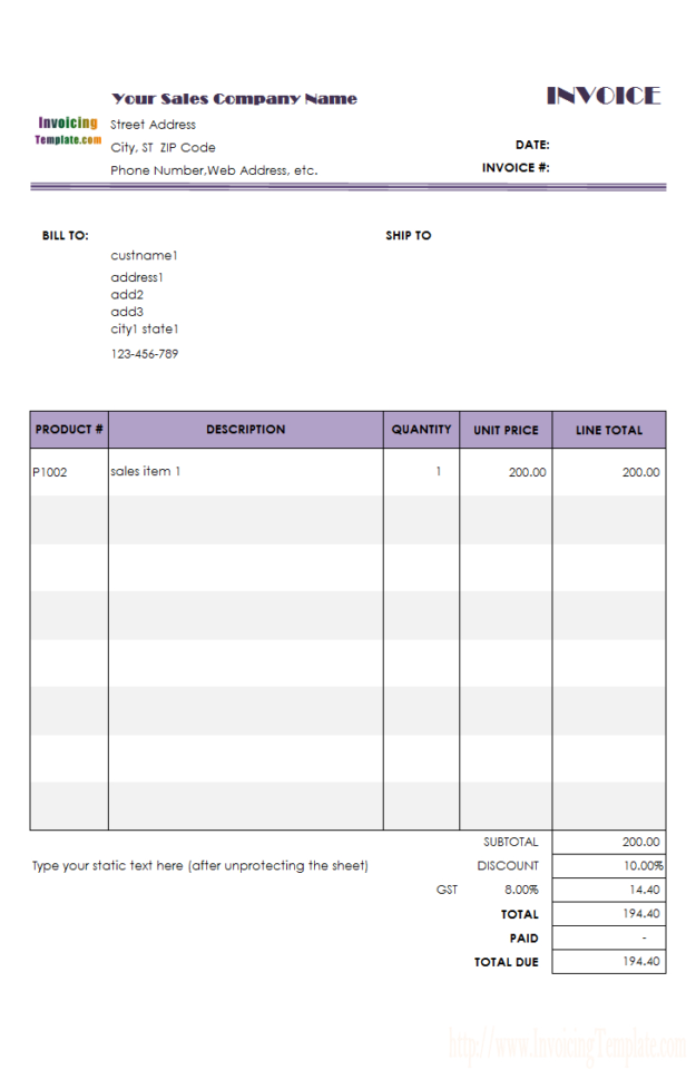 Free Purchase Invoice Templates   20 Results Found To Bookkeeping Invoice Template Free