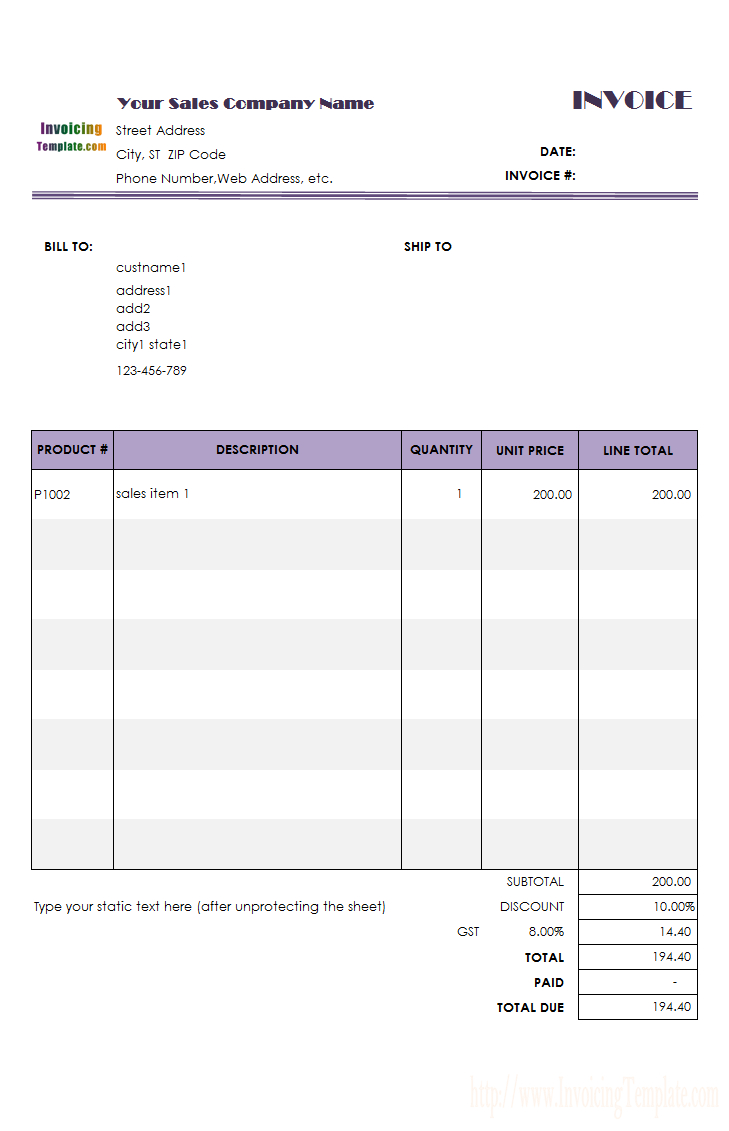 Free Purchase Invoice Templates - 20 Results Found To Bookkeeping Invoice Template Free