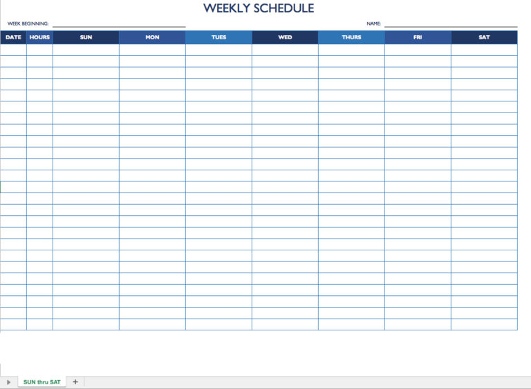 excel spreadsheet employee schedule
