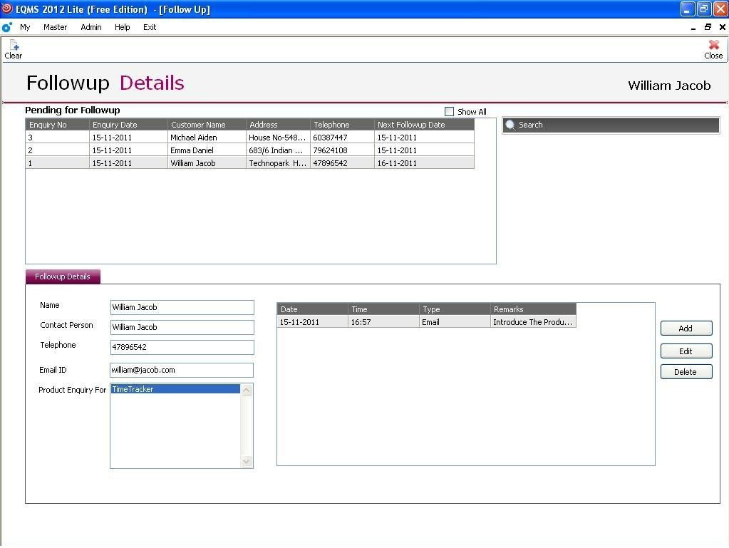 Freeware Download: Excel Sales Crm Template inside Crm Excel Spreadsheet Download