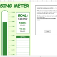 Fundraising Meter   Excel Template   Savvy Spreadsheets Inside Excel Spreadsheets Templates